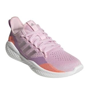 Adidas Fluidflow 2.0 Women's Size 7.5 Pink And Orange Mesh Running Sneakers
